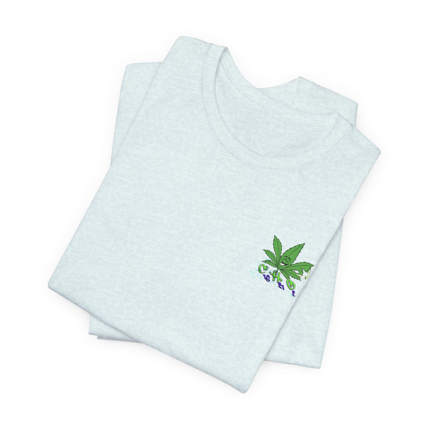 C16H21O2 - Minimal Marijuana Plant Graphic T-Shirt