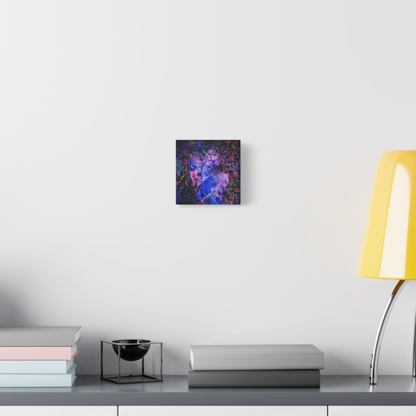 soul_extractions - Abstract Neon Canvas Art - Vibrant Psychedelic Wall Decor