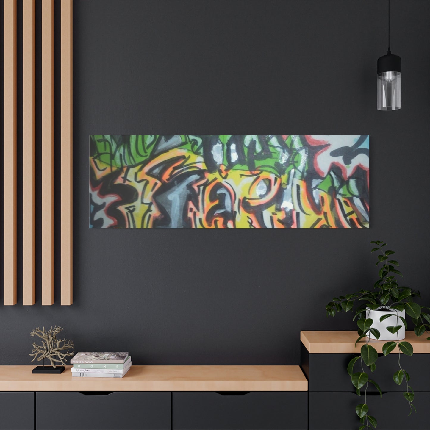 Graffiti Street Art Canvas Print — Urban Colorful Wall Decor