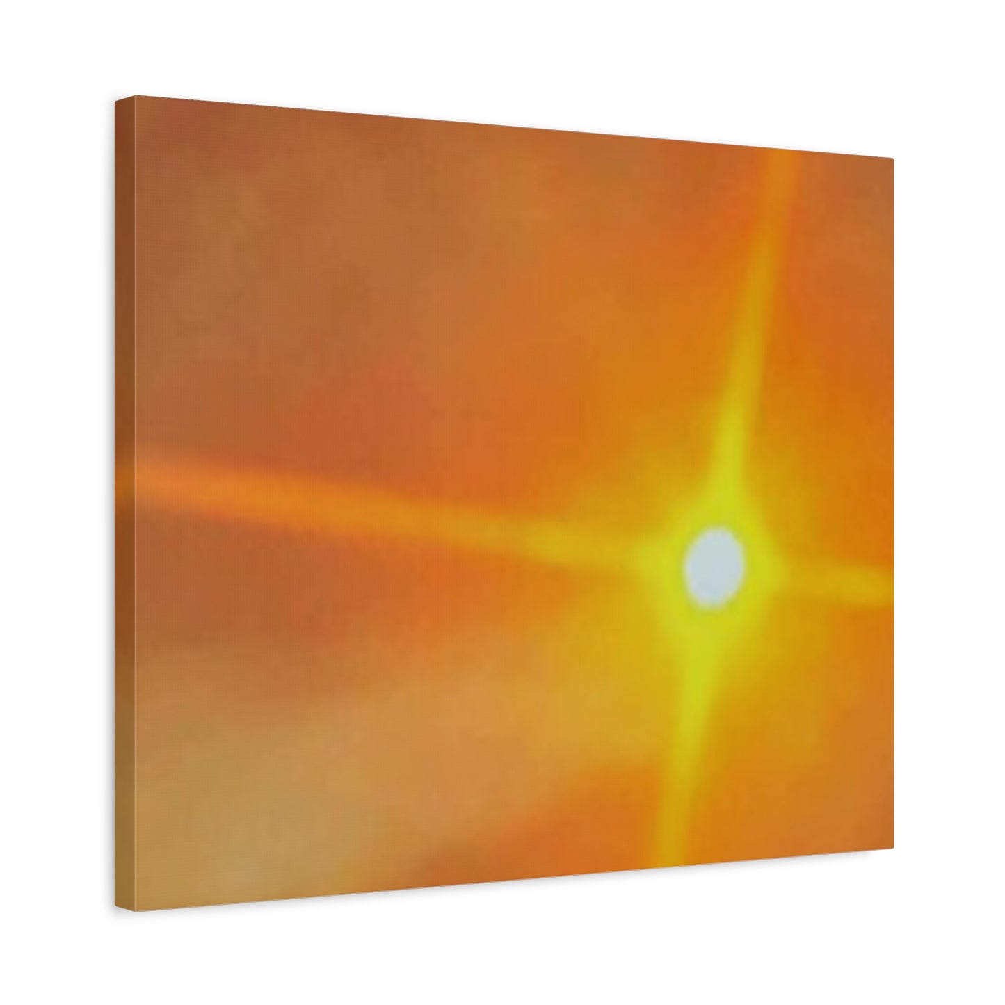 Sunburst Sunset Canvas Print — Warm Abstract Wall Art