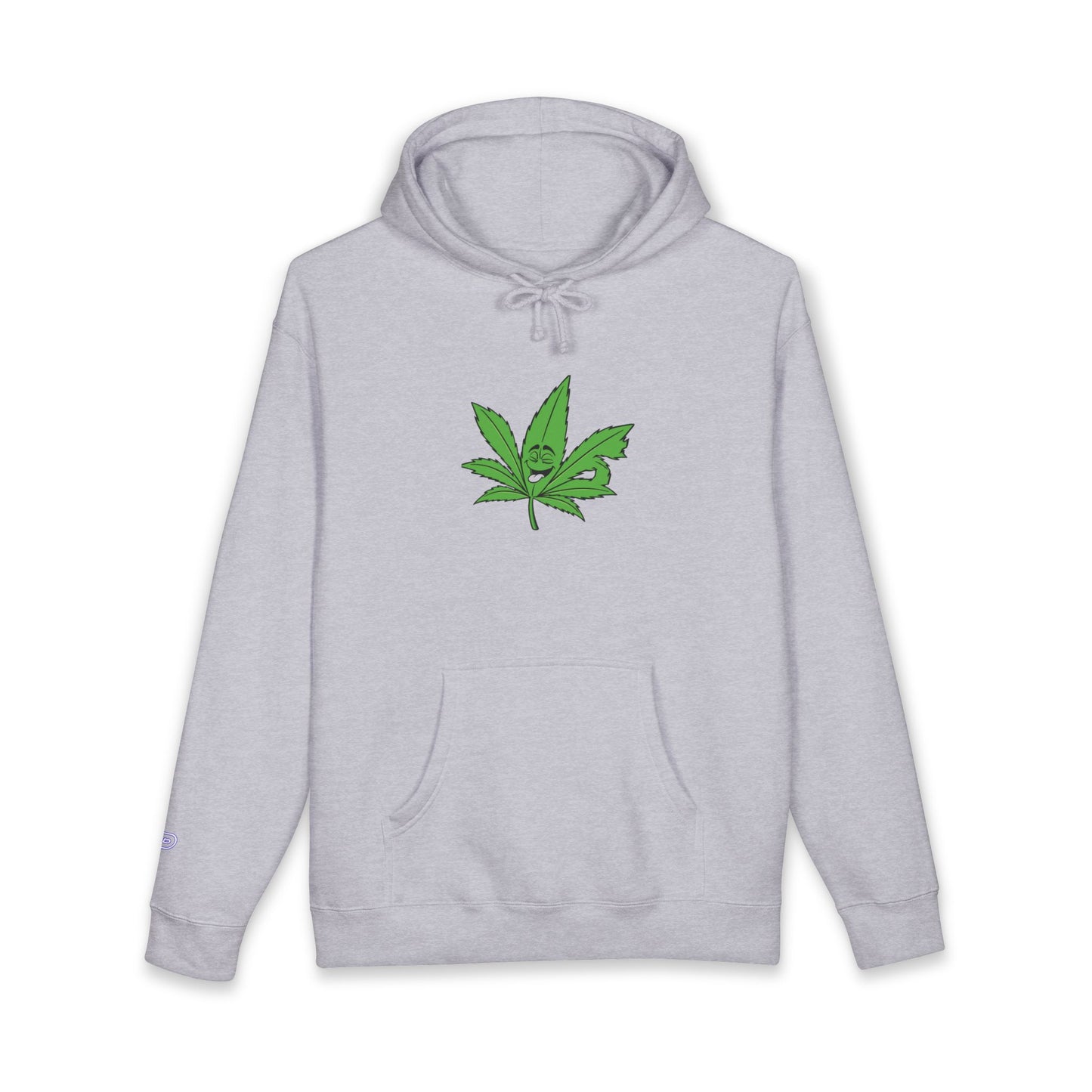 Cannabis Leaf Hoodie — Green Marijuana Leaf Graphic Pullover
