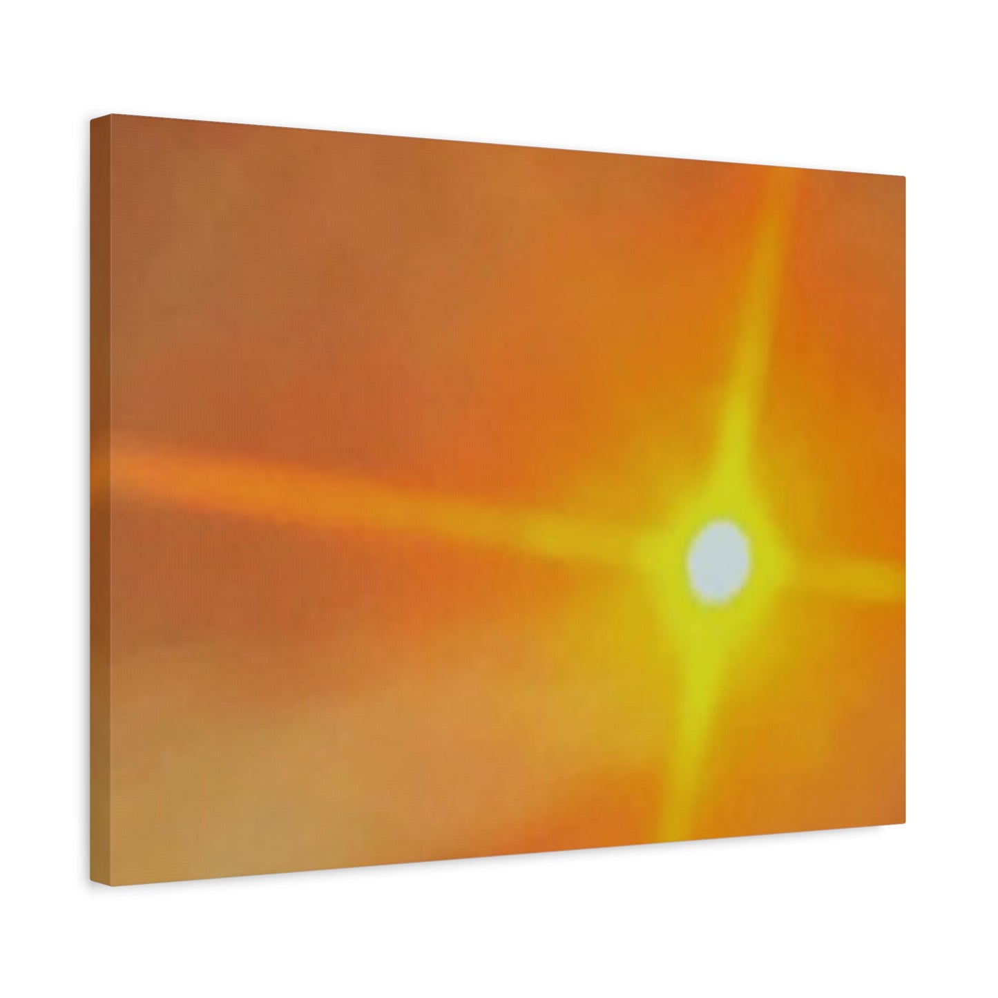 Sunburst Sunset Canvas Print — Warm Abstract Wall Art