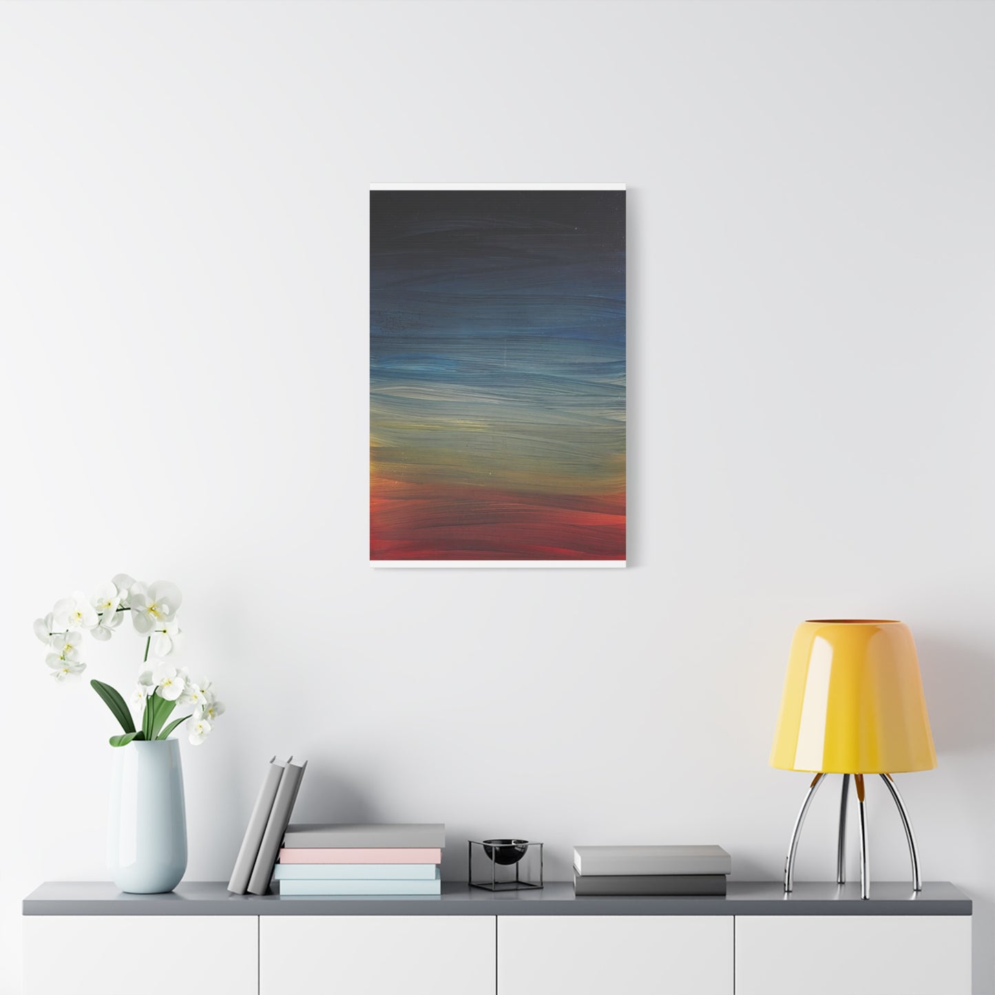 Abstract Coastal Sunset Canvas Print — Matte Stretched Wall Art