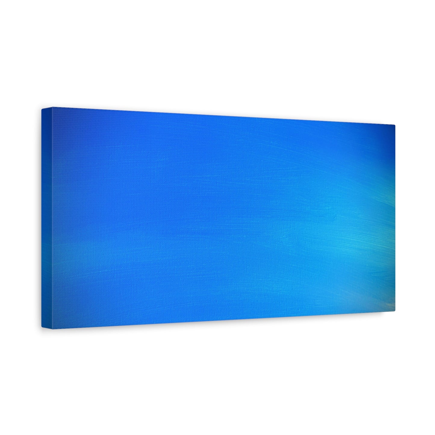 Blue Burst - Gradient Matte Canvas Print — Abstract Ocean Wall Art, Stretched 1.25"