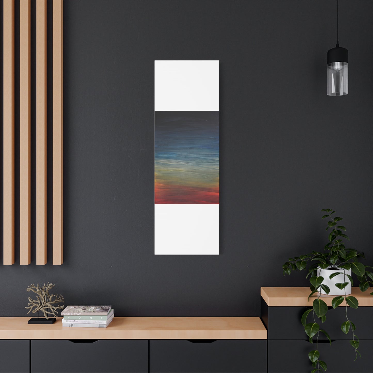 Abstract Coastal Sunset Canvas Print — Matte Stretched Wall Art