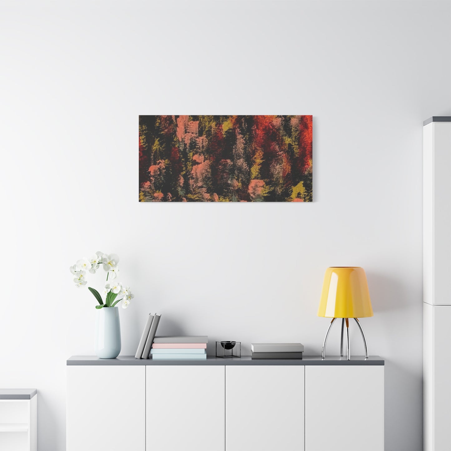 Autumn Forest Abstract — Matte Stretched Canvas