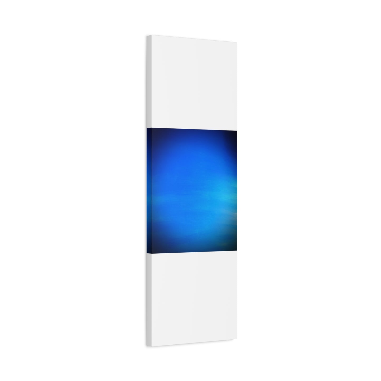 Blue Burst - Gradient Matte Canvas Print — Abstract Ocean Wall Art, Stretched 1.25"