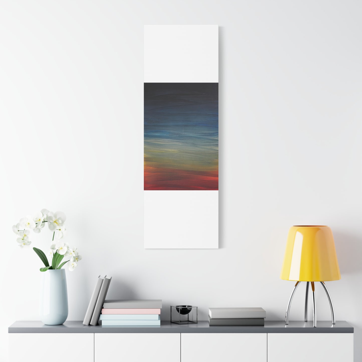 Abstract Coastal Sunset Canvas Print — Matte Stretched Wall Art