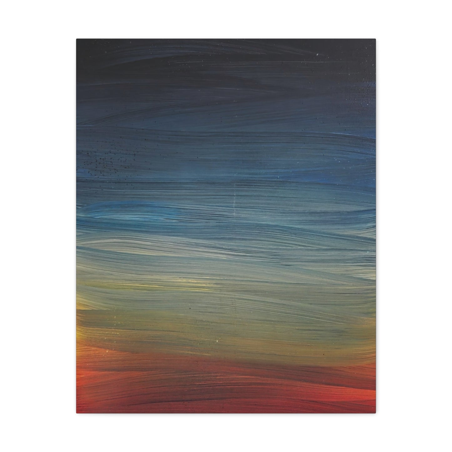 Abstract Coastal Sunset Canvas Print — Matte Stretched Wall Art