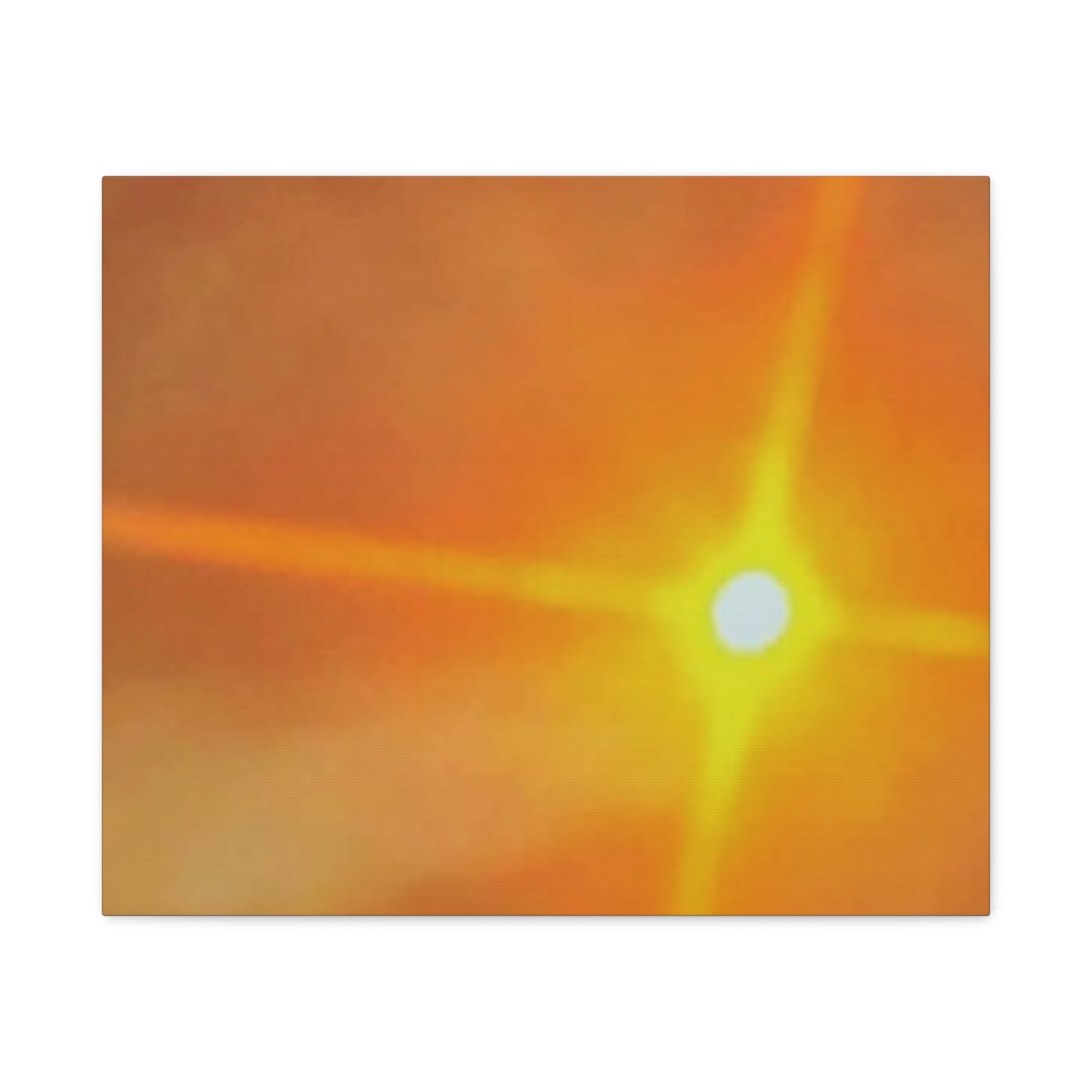 Sunburst Sunset Canvas Print — Warm Abstract Wall Art