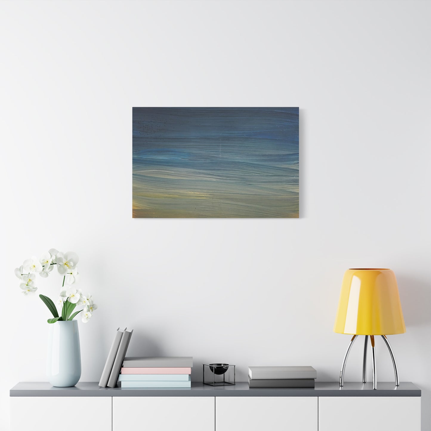 Abstract Coastal Sunset Canvas Print — Matte Stretched Wall Art
