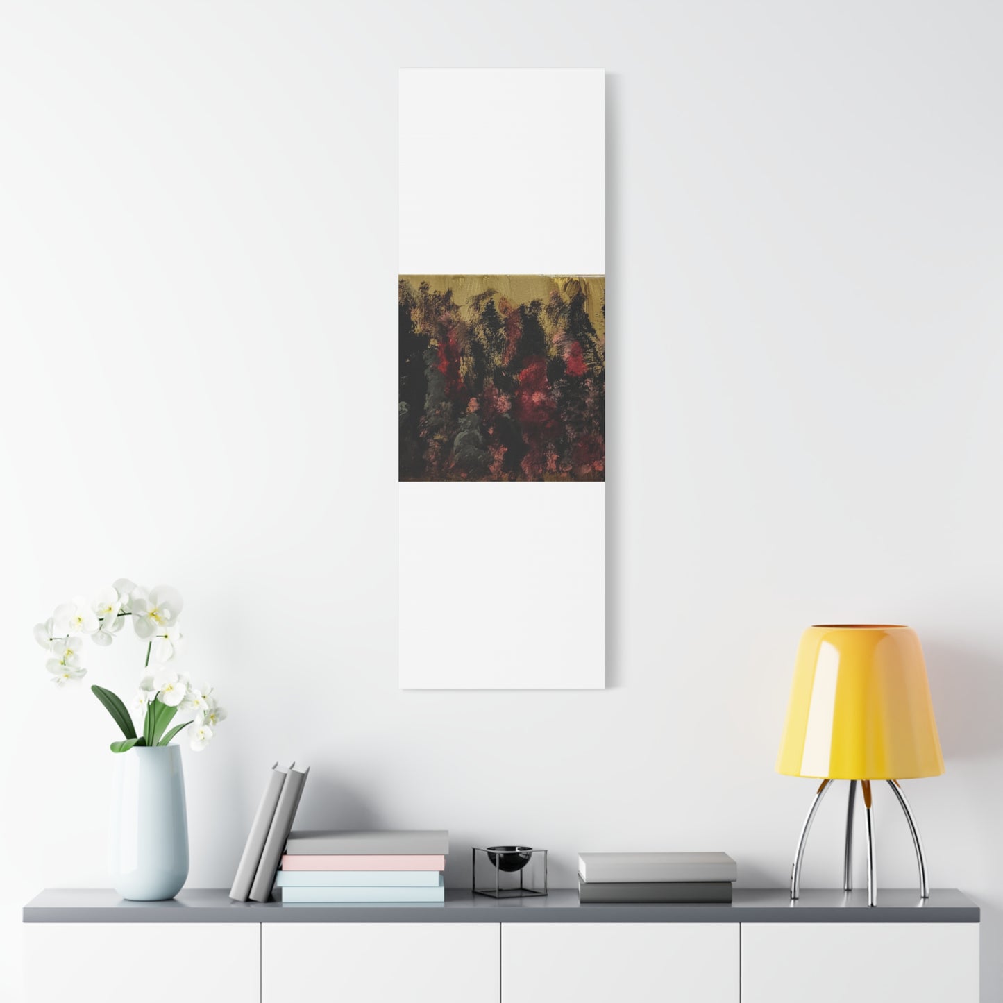 Autumn Forest Nightscape Matte Canvas Print — Stretched 1.25"