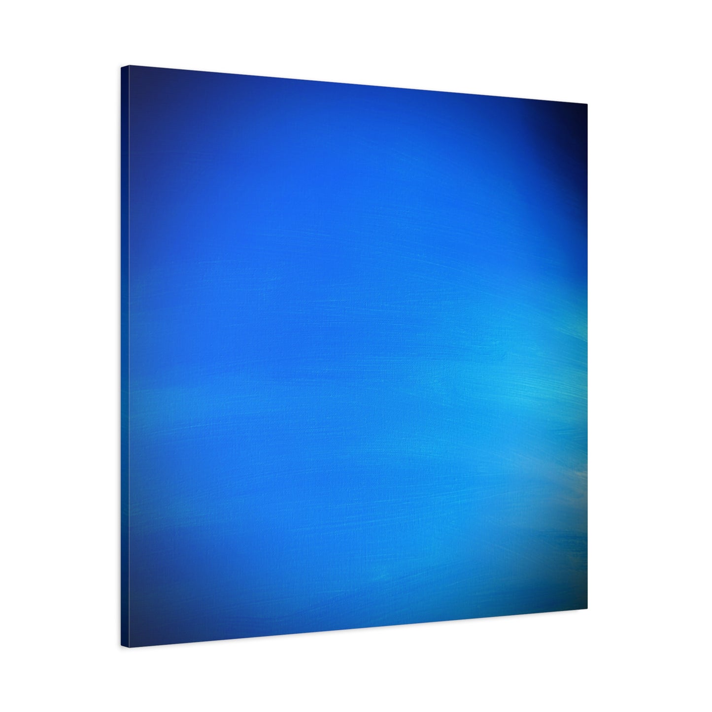 Blue Burst - Gradient Matte Canvas Print — Abstract Ocean Wall Art, Stretched 1.25"
