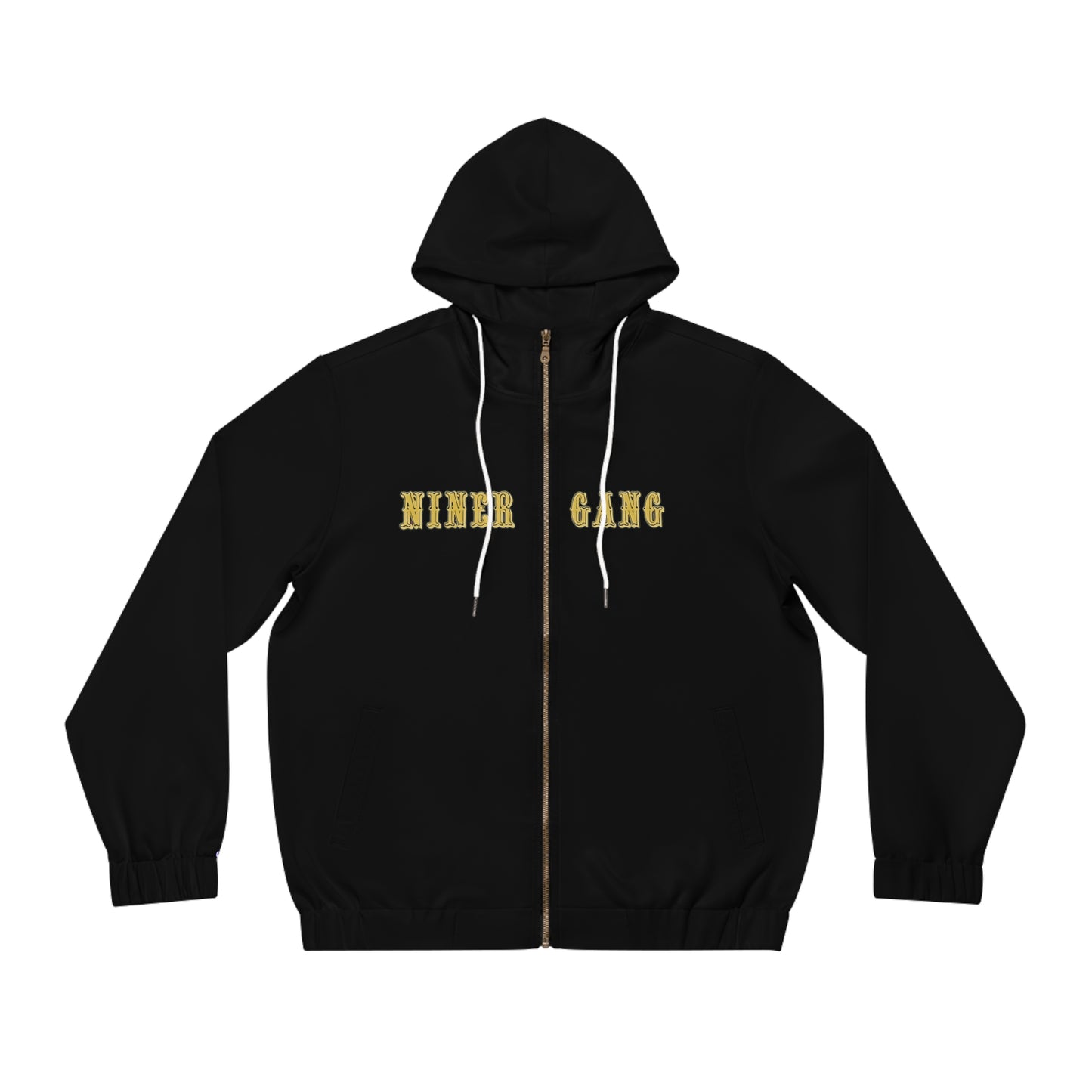 Men's "Niner Gang" Full-Zip Hoodie — SF Gold Logo