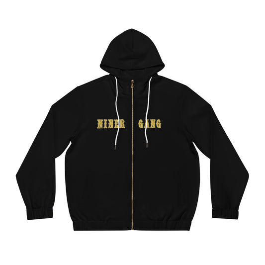 Men's "Niner Gang" Full-Zip Hoodie — SF Gold Logo