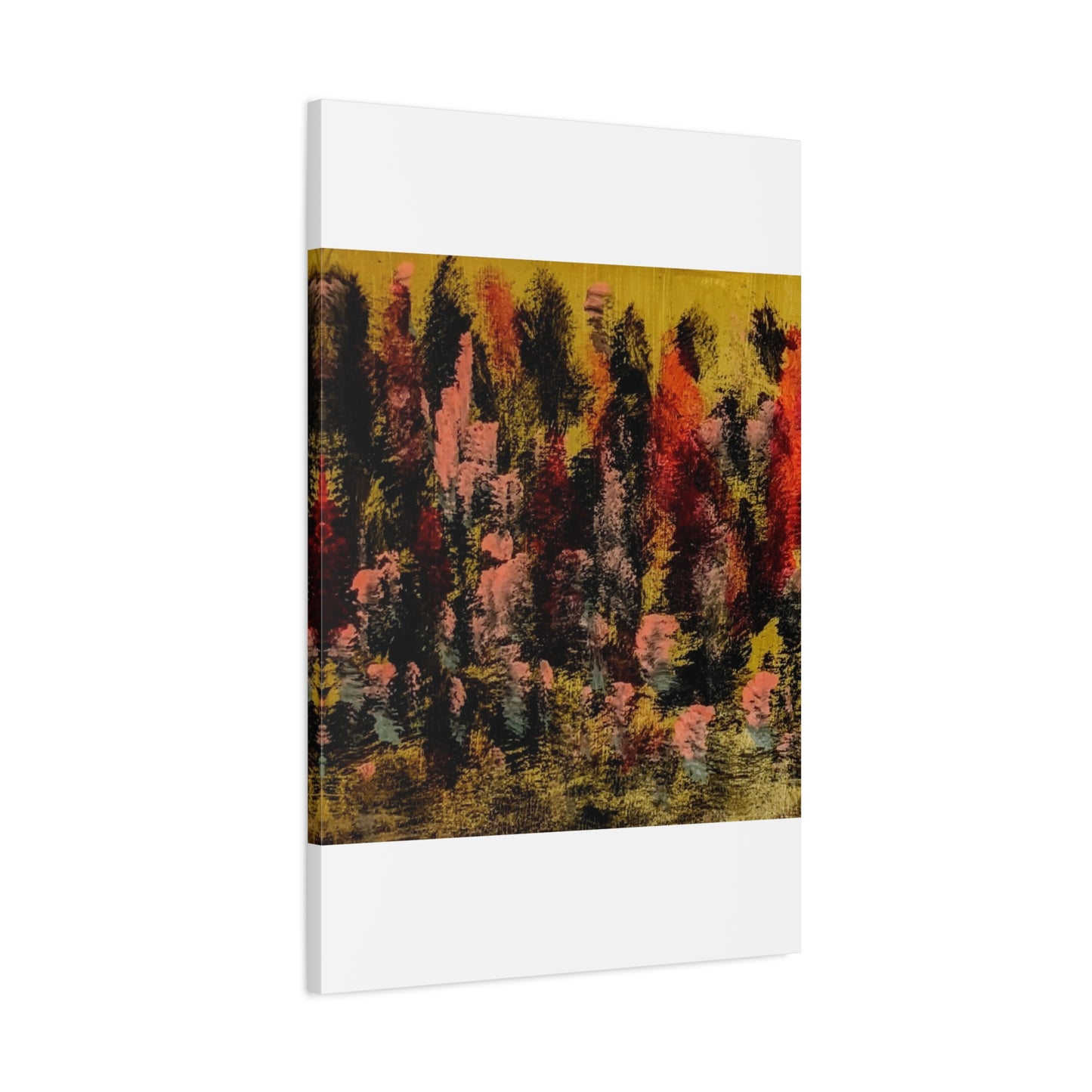 Autumn Forest Abstract — Matte Stretched Canvas