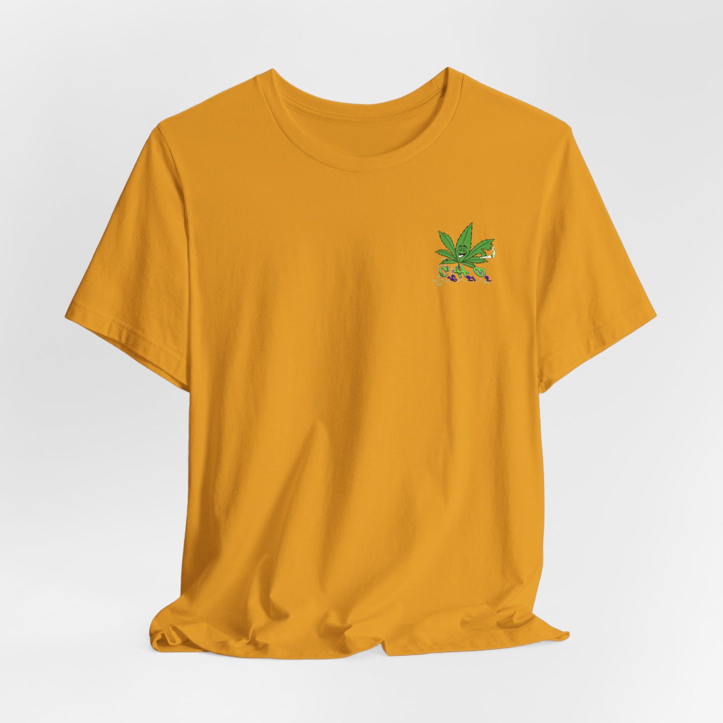 C16H21O2 - Minimal Marijuana Plant Graphic T-Shirt