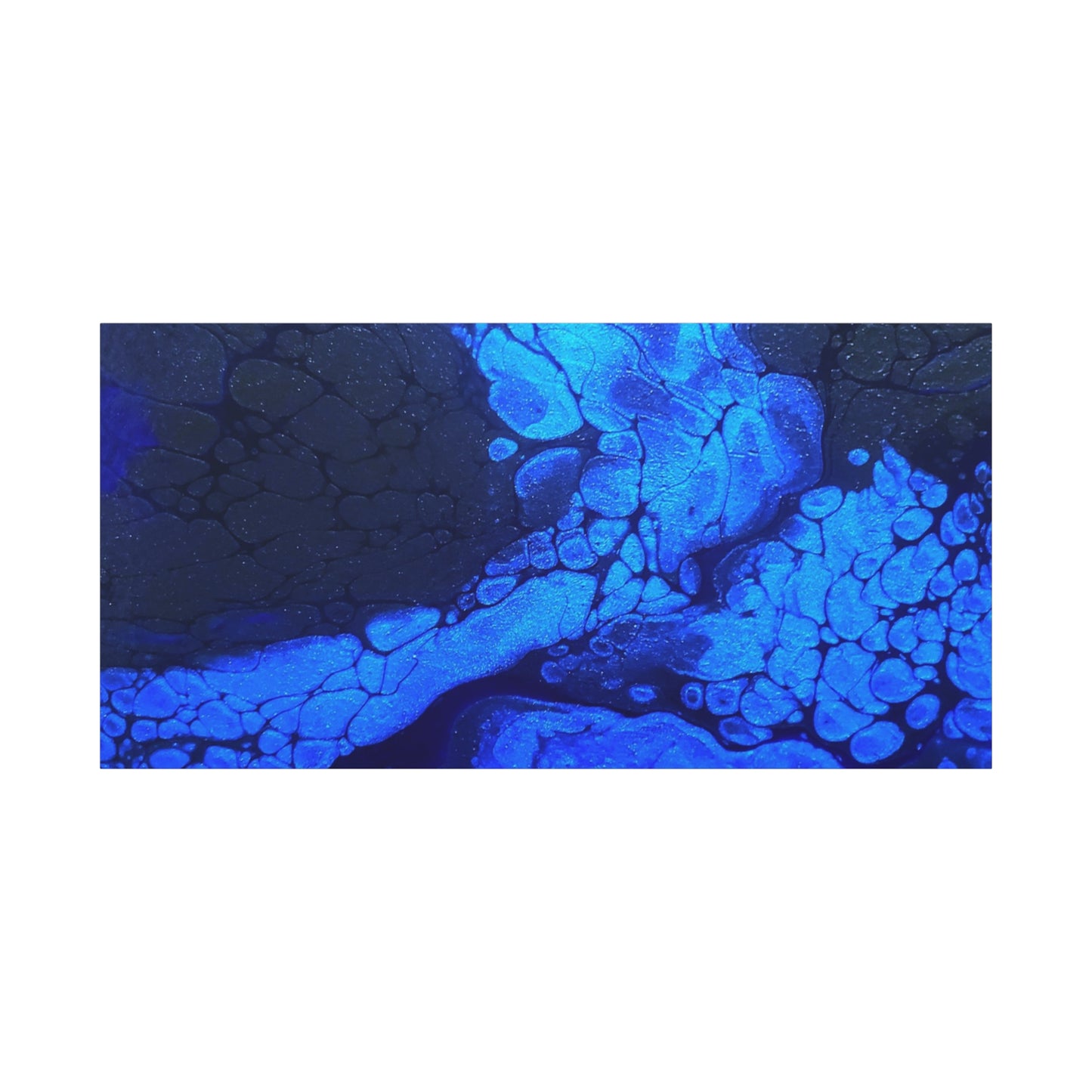 Abstract Blue Ocean Canvas Print — Matte Stretched Wall Art