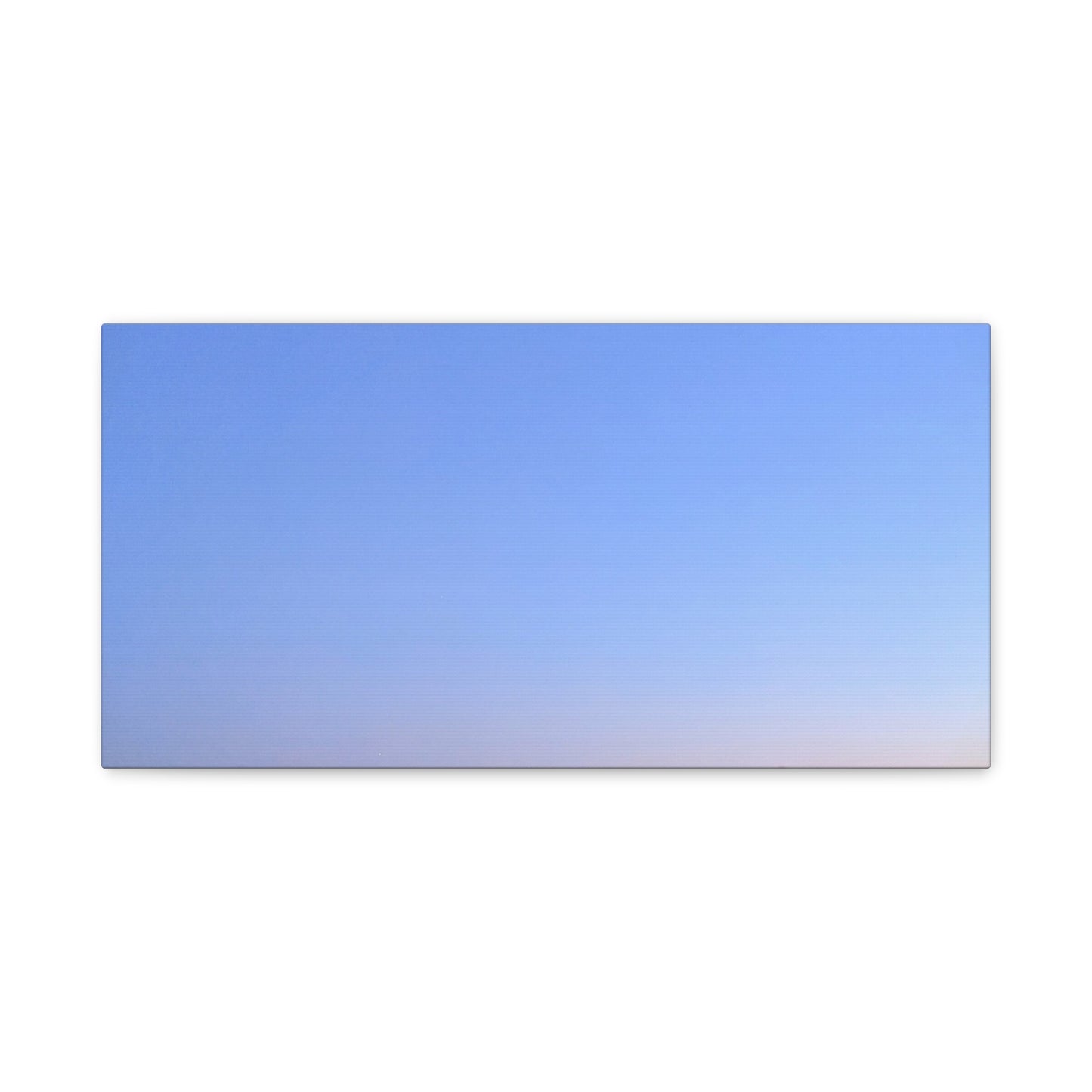 Serene Blue Horizon Matte Canvas Print — Stretched Wall Art