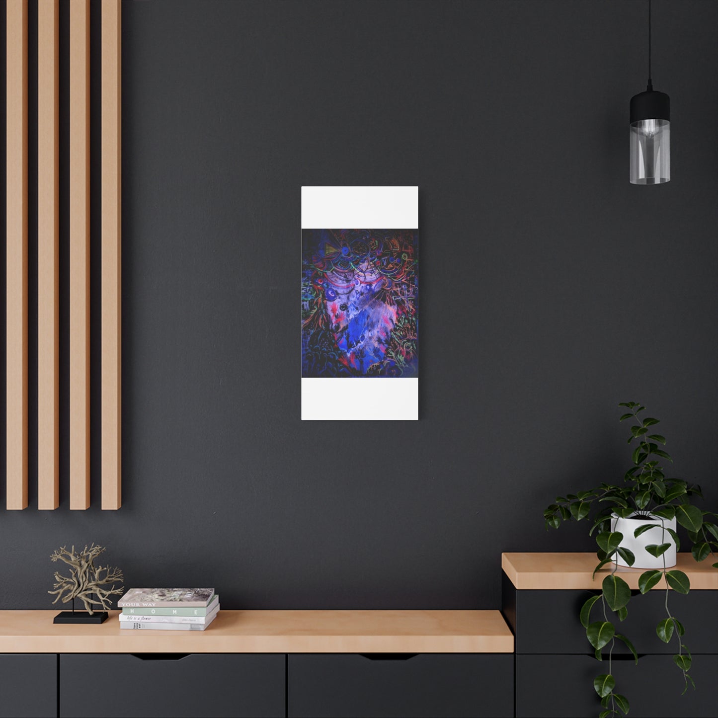 soul_extractions - Abstract Neon Canvas Art - Vibrant Psychedelic Wall Decor