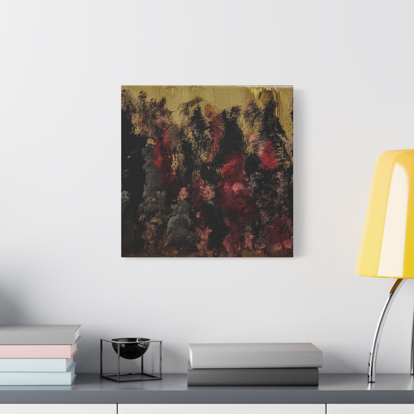 Autumn Forest Nightscape Matte Canvas Print — Stretched 1.25"