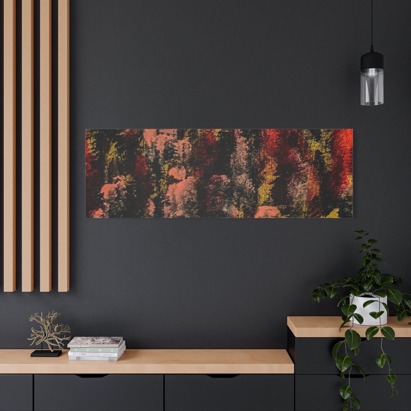 Autumn Forest Abstract — Matte Stretched Canvas