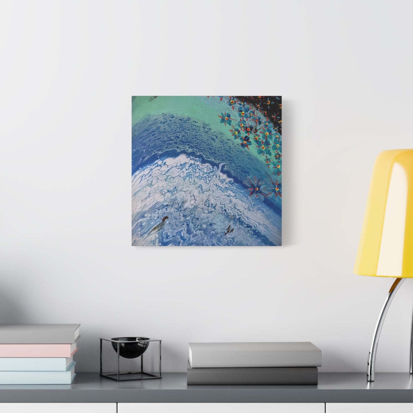 floetrol&flowers - Abstract Matte Canvas Print — Floral Accents Stretched Wall Art