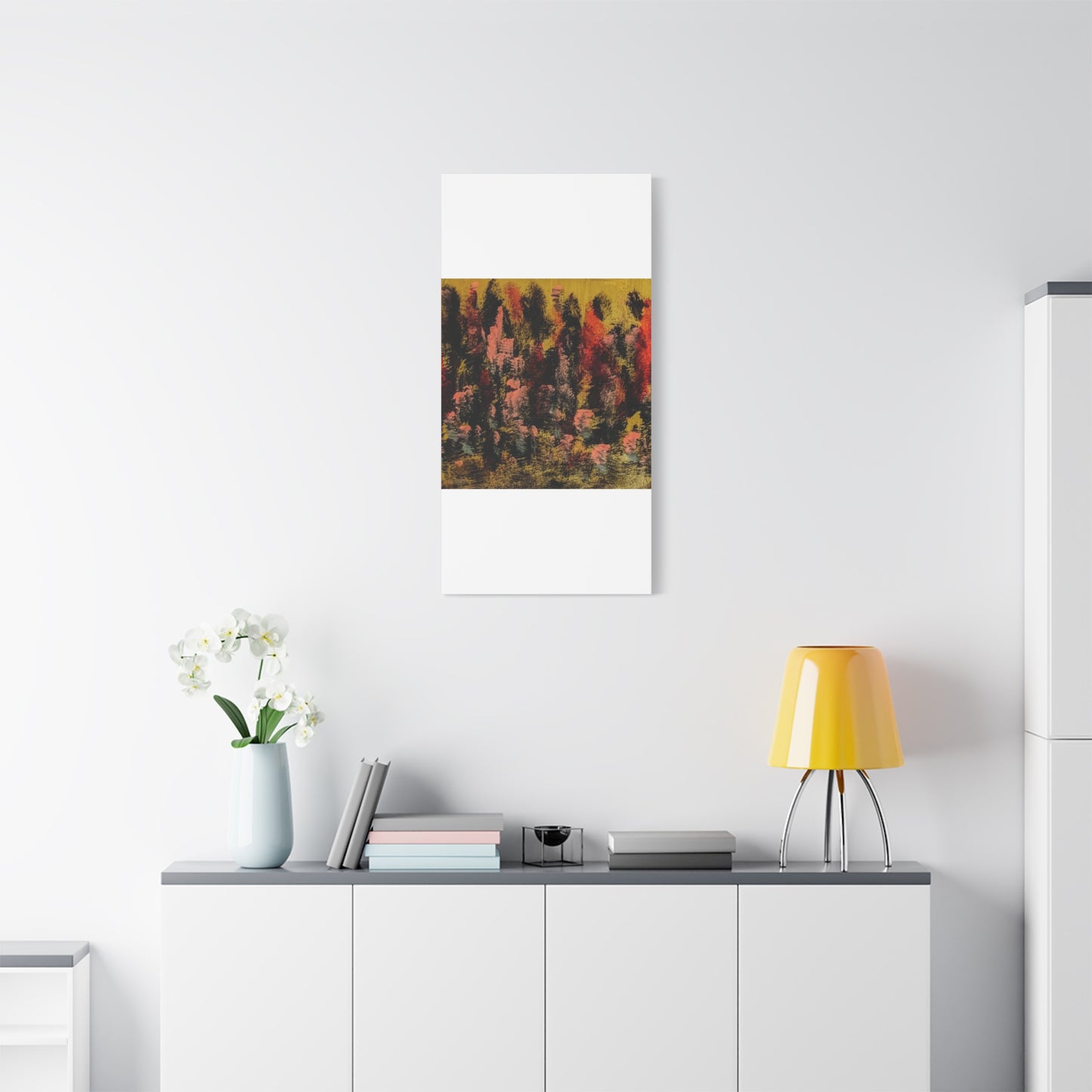 Autumn Forest Abstract — Matte Stretched Canvas