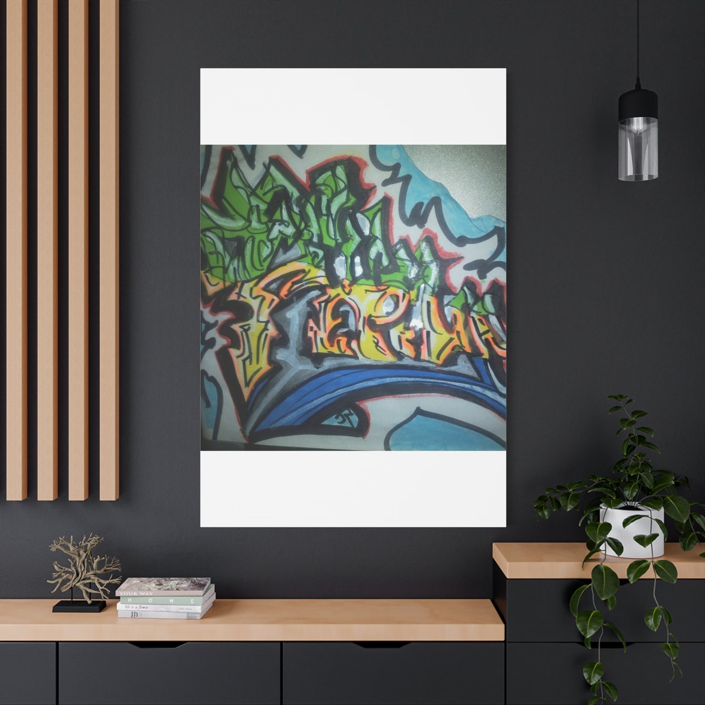 Graffiti Street Art Canvas Print — Urban Colorful Wall Decor