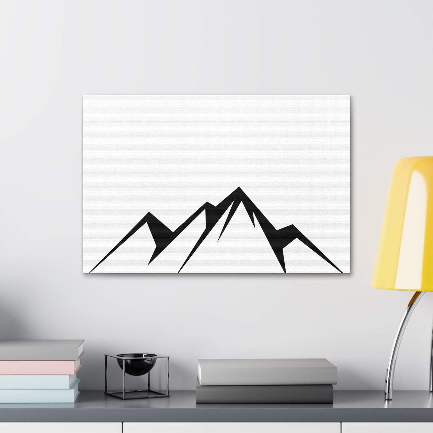 mountains005 - Black Mountain Canvas Art Print