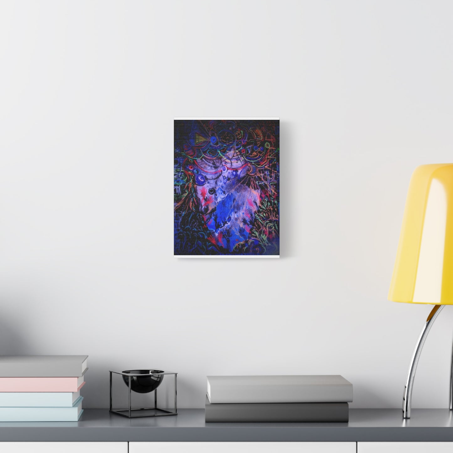 soul_extractions - Abstract Neon Canvas Art - Vibrant Psychedelic Wall Decor