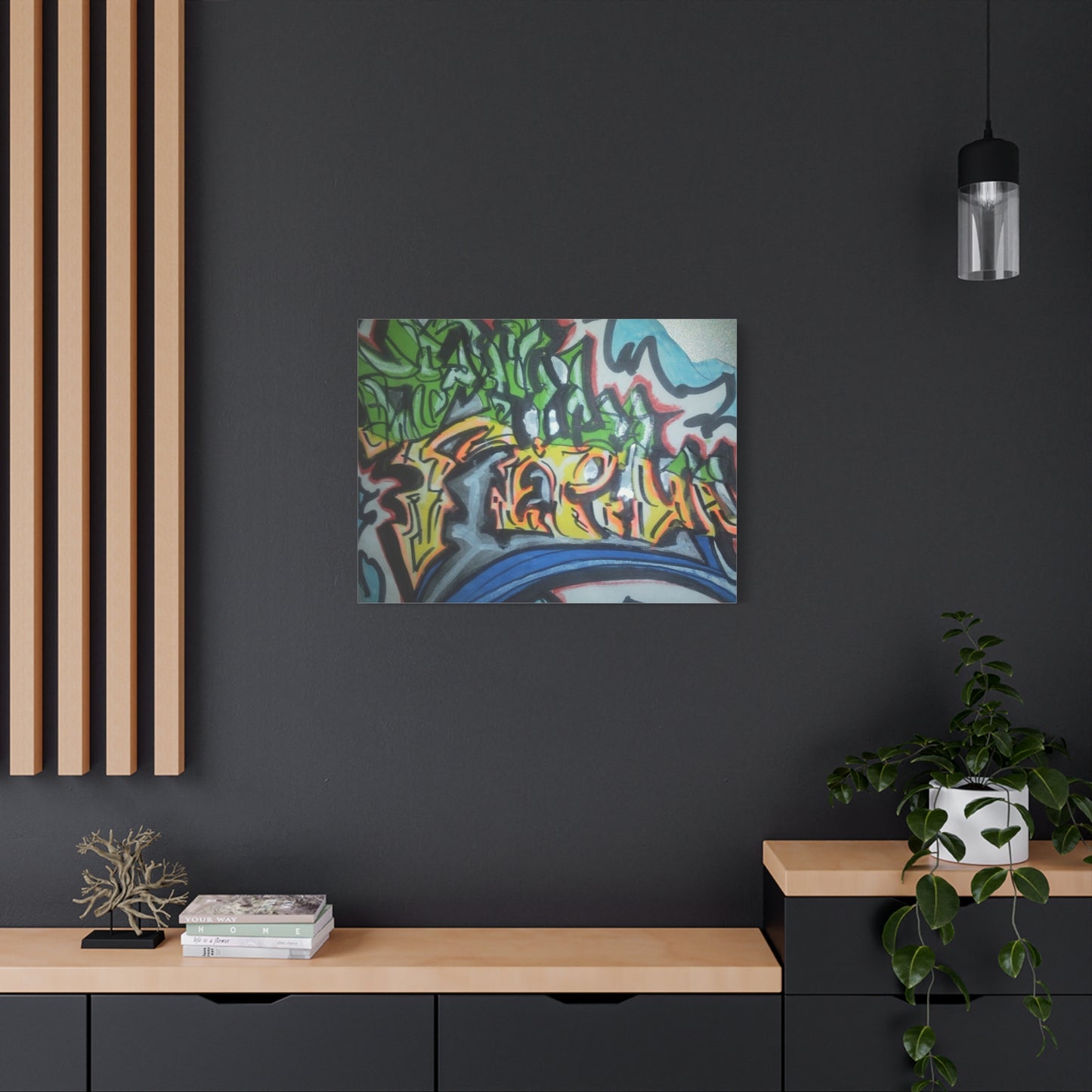 Graffiti Street Art Canvas Print — Urban Colorful Wall Decor