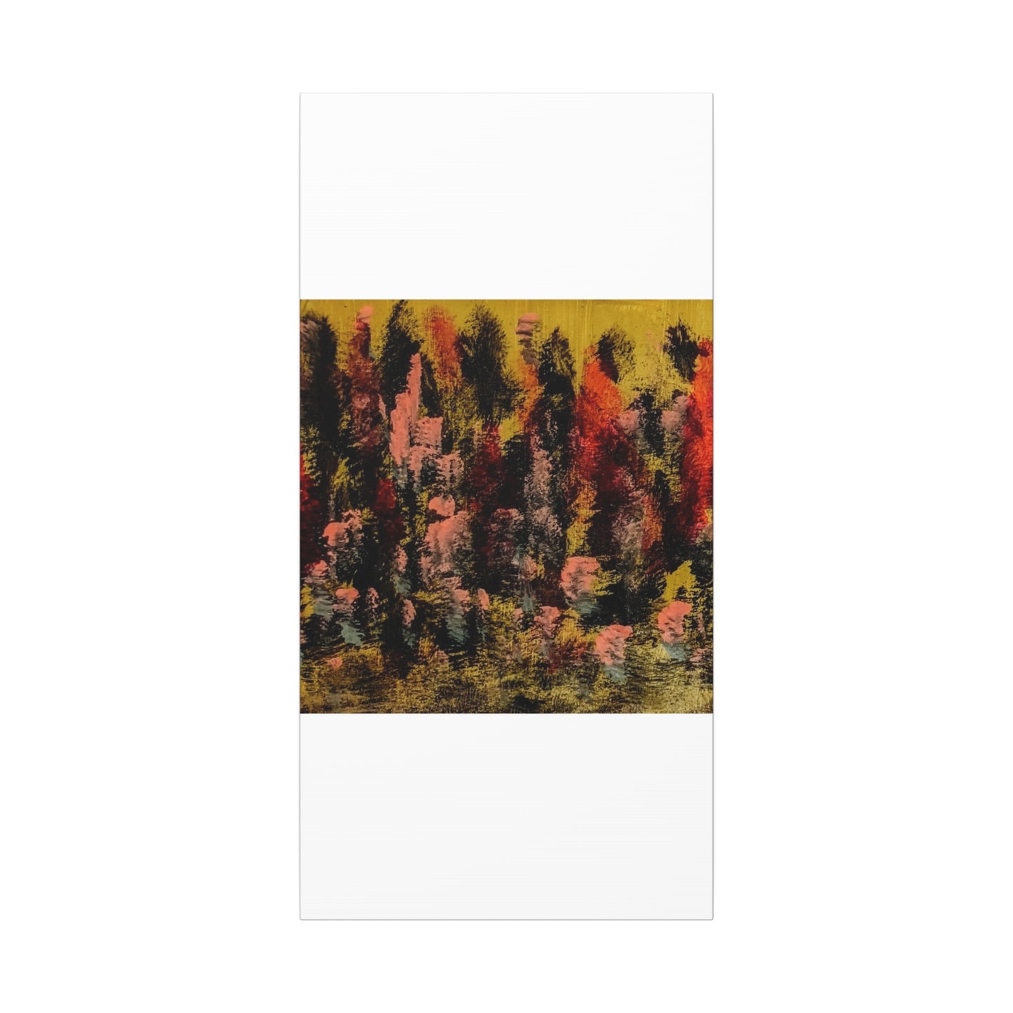 Autumn Forest Abstract — Matte Stretched Canvas