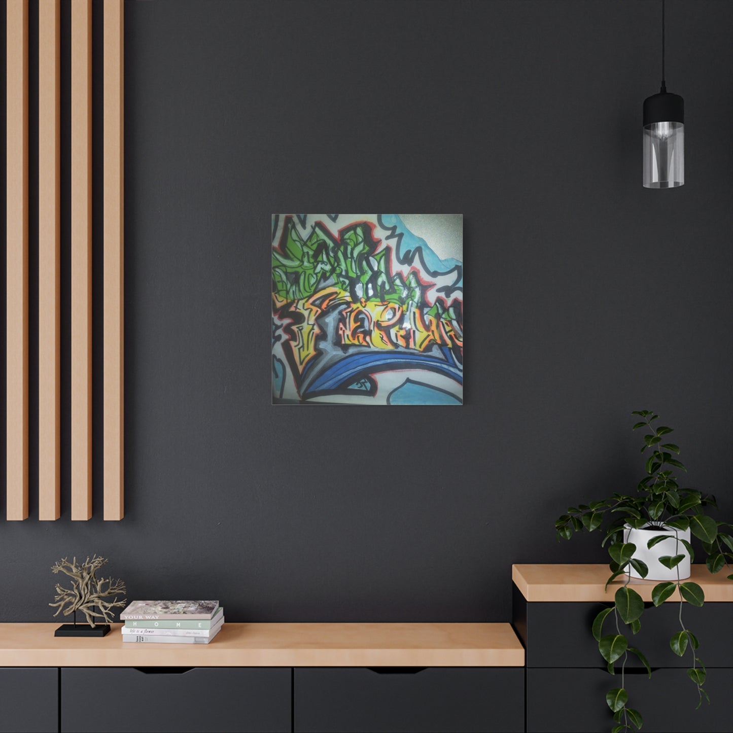 Graffiti Street Art Canvas Print — Urban Colorful Wall Decor