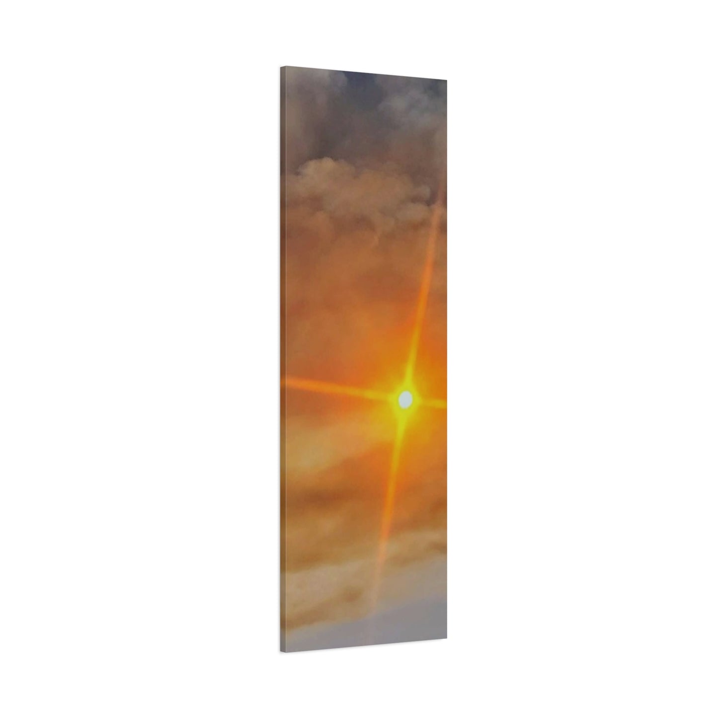 Sunburst Sunset Canvas Print — Warm Abstract Wall Art