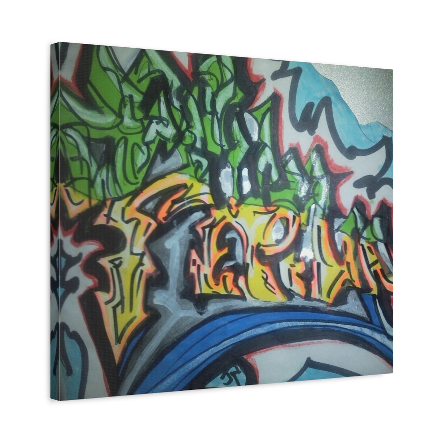 Graffiti Street Art Canvas Print — Urban Colorful Wall Decor