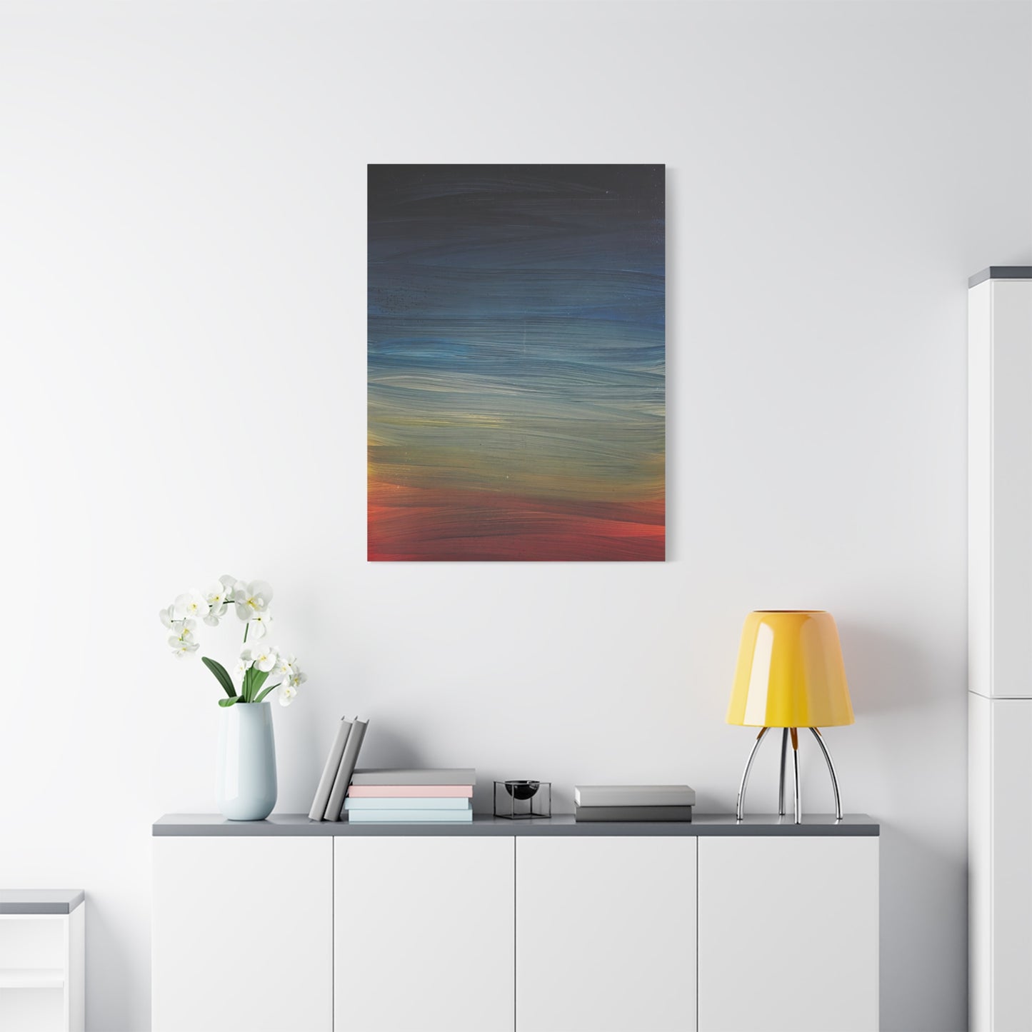 Abstract Coastal Sunset Canvas Print — Matte Stretched Wall Art