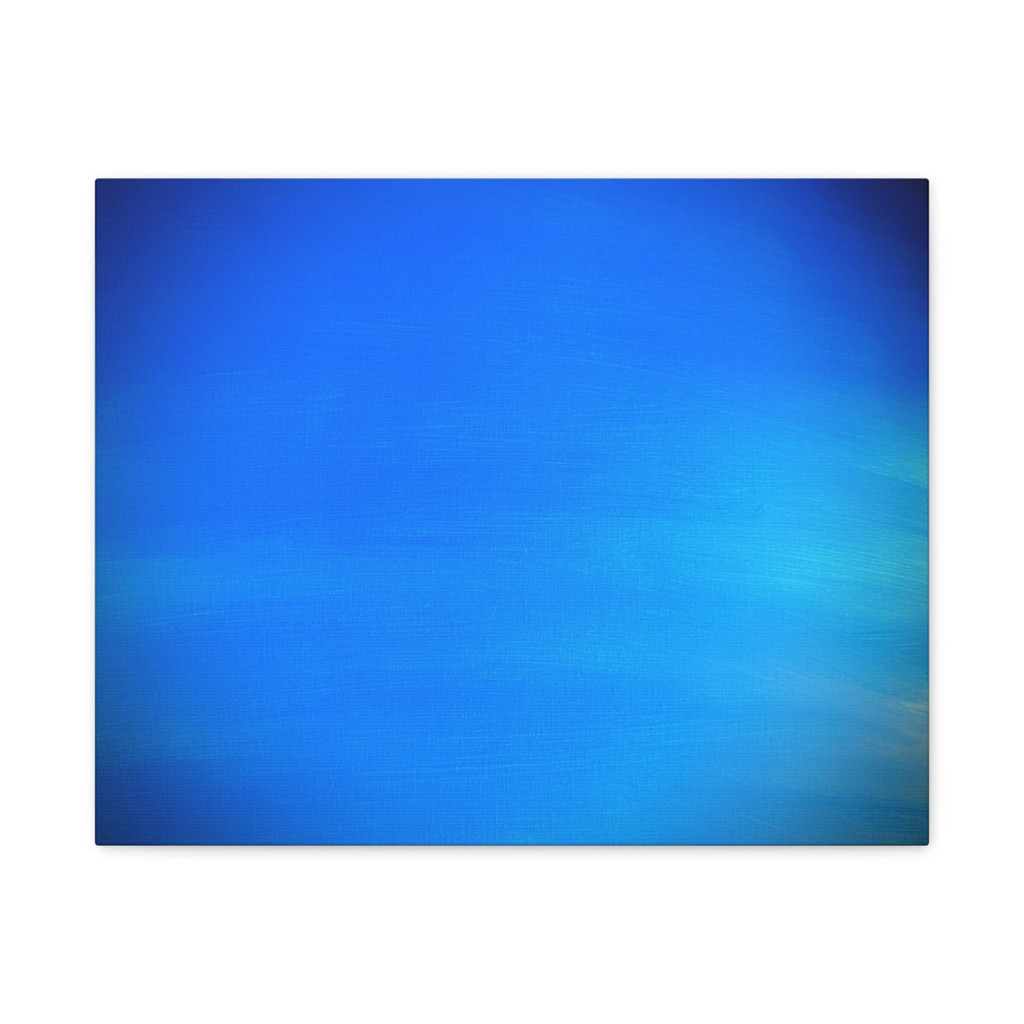 Blue Burst - Gradient Matte Canvas Print — Abstract Ocean Wall Art, Stretched 1.25"