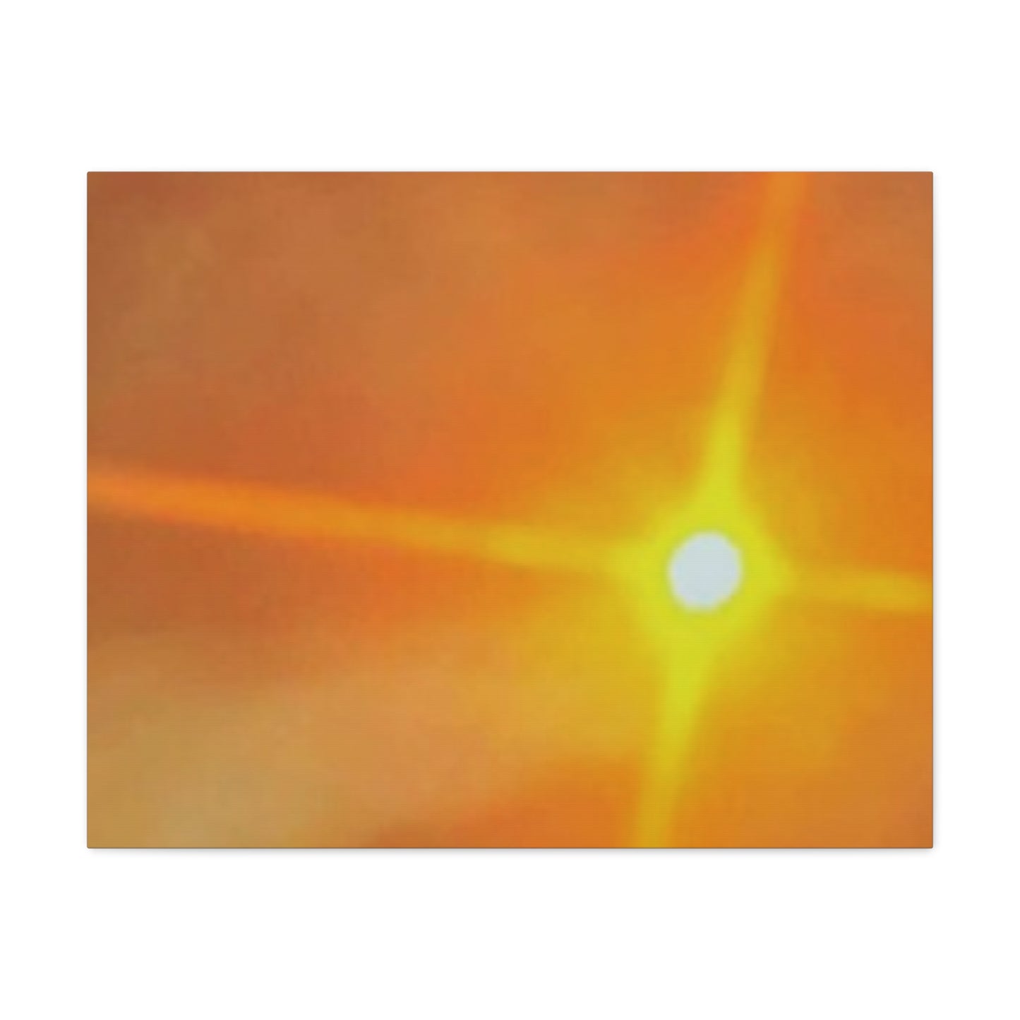 Sunburst Sunset Canvas Print — Warm Abstract Wall Art