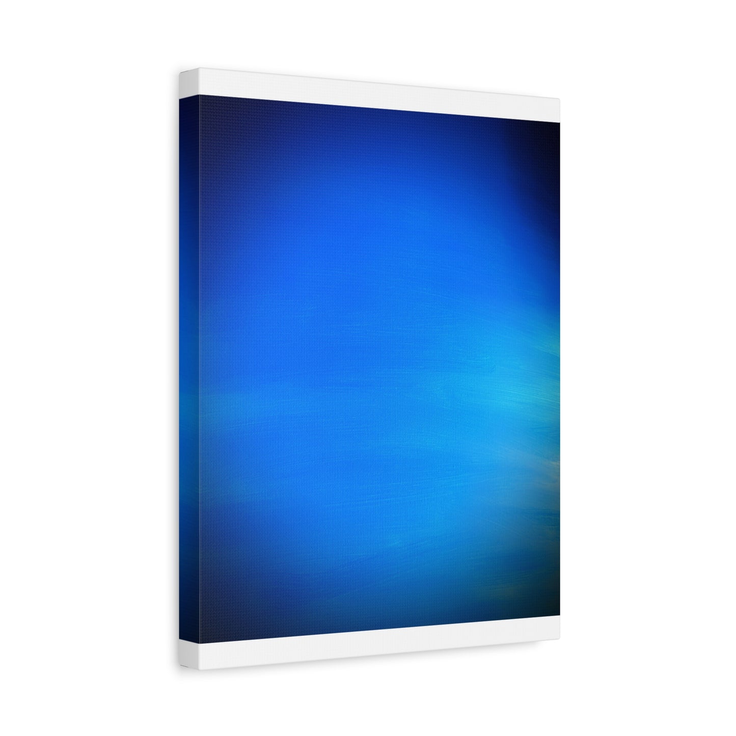 Blue Burst - Gradient Matte Canvas Print — Abstract Ocean Wall Art, Stretched 1.25"