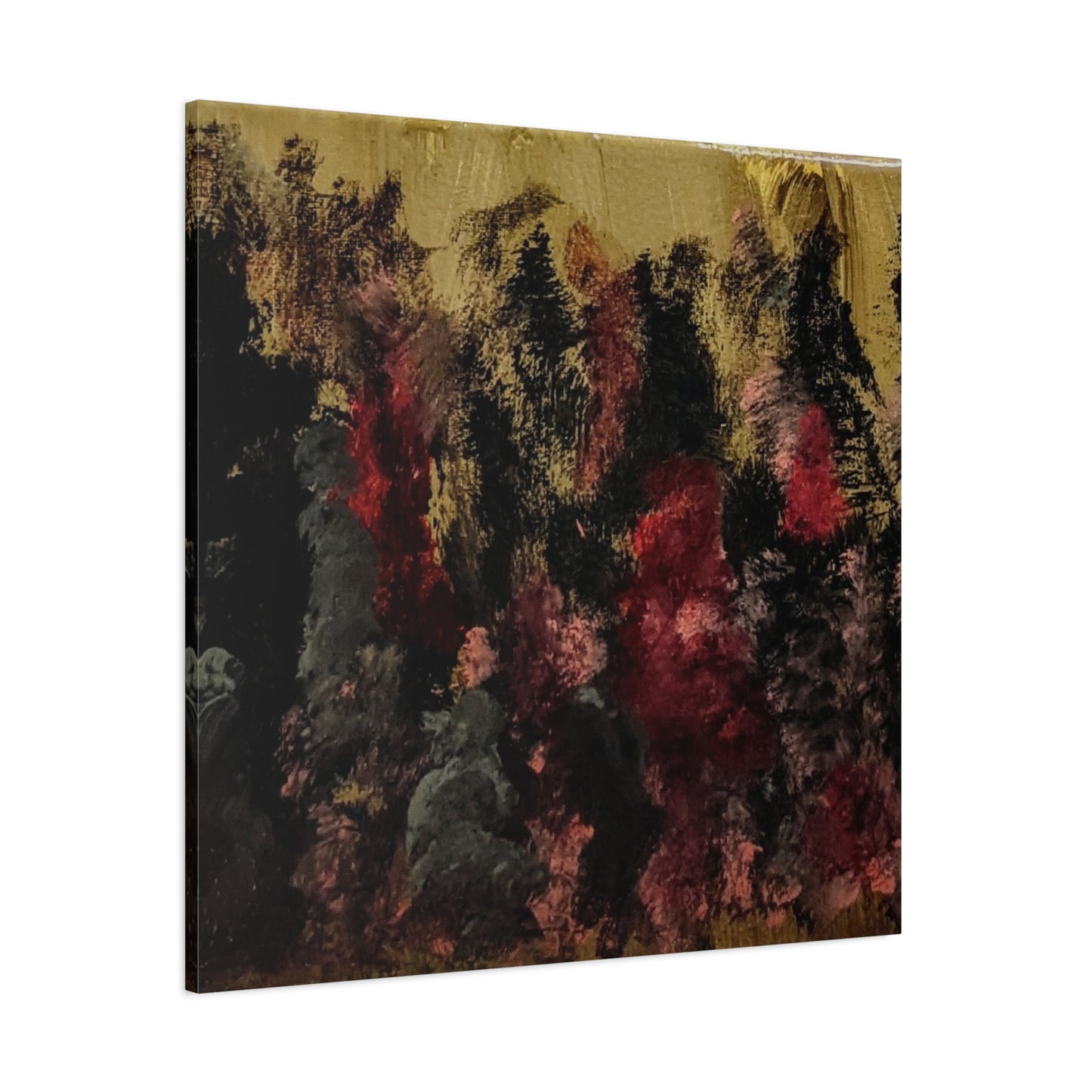 Autumn Forest Nightscape Matte Canvas Print — Stretched 1.25"