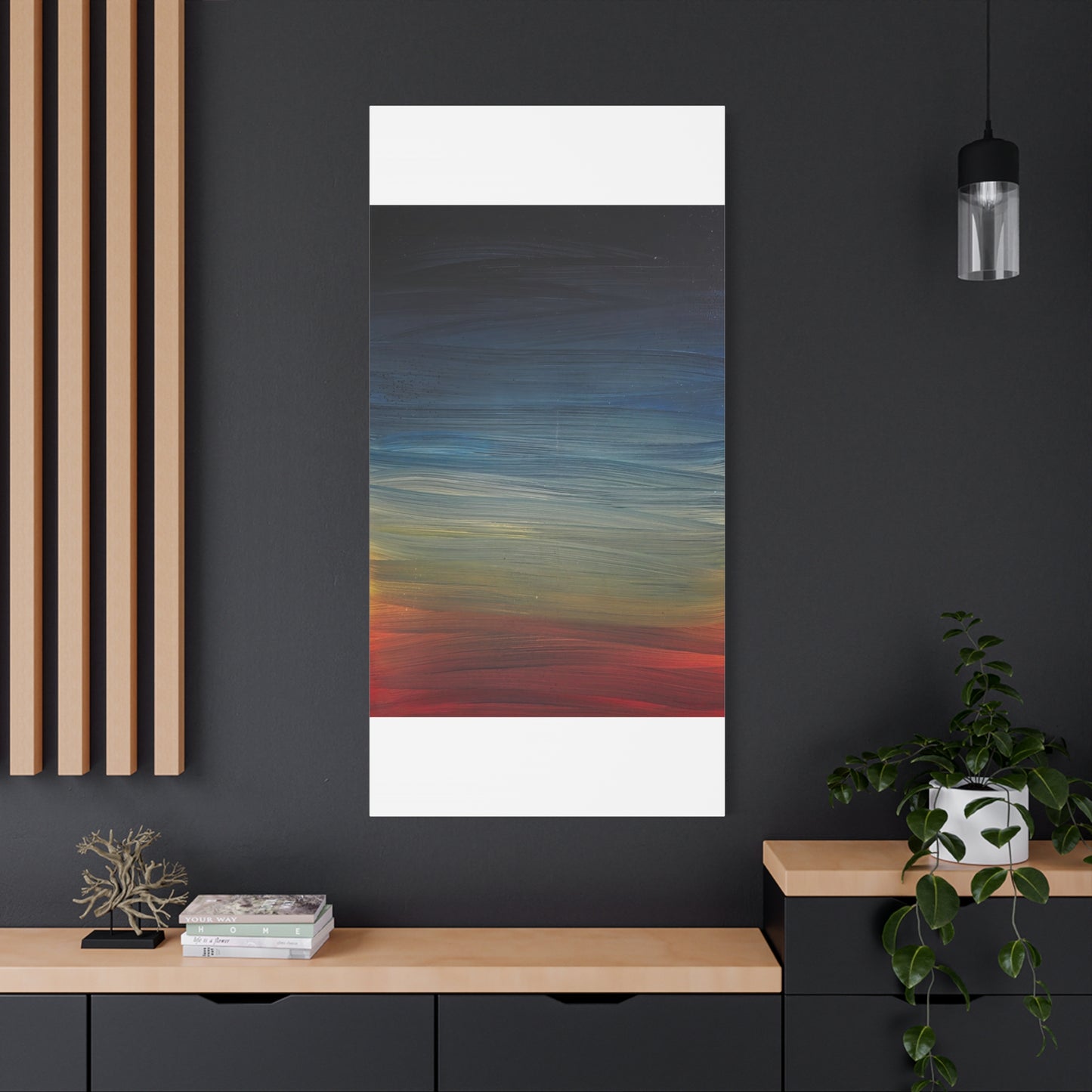 Abstract Coastal Sunset Canvas Print — Matte Stretched Wall Art