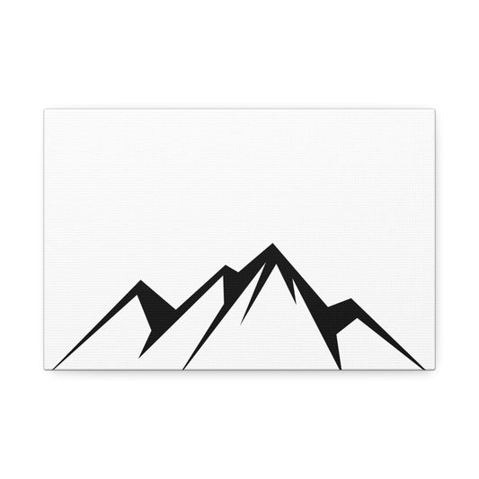 mountains005 - Black Mountain Canvas Art Print
