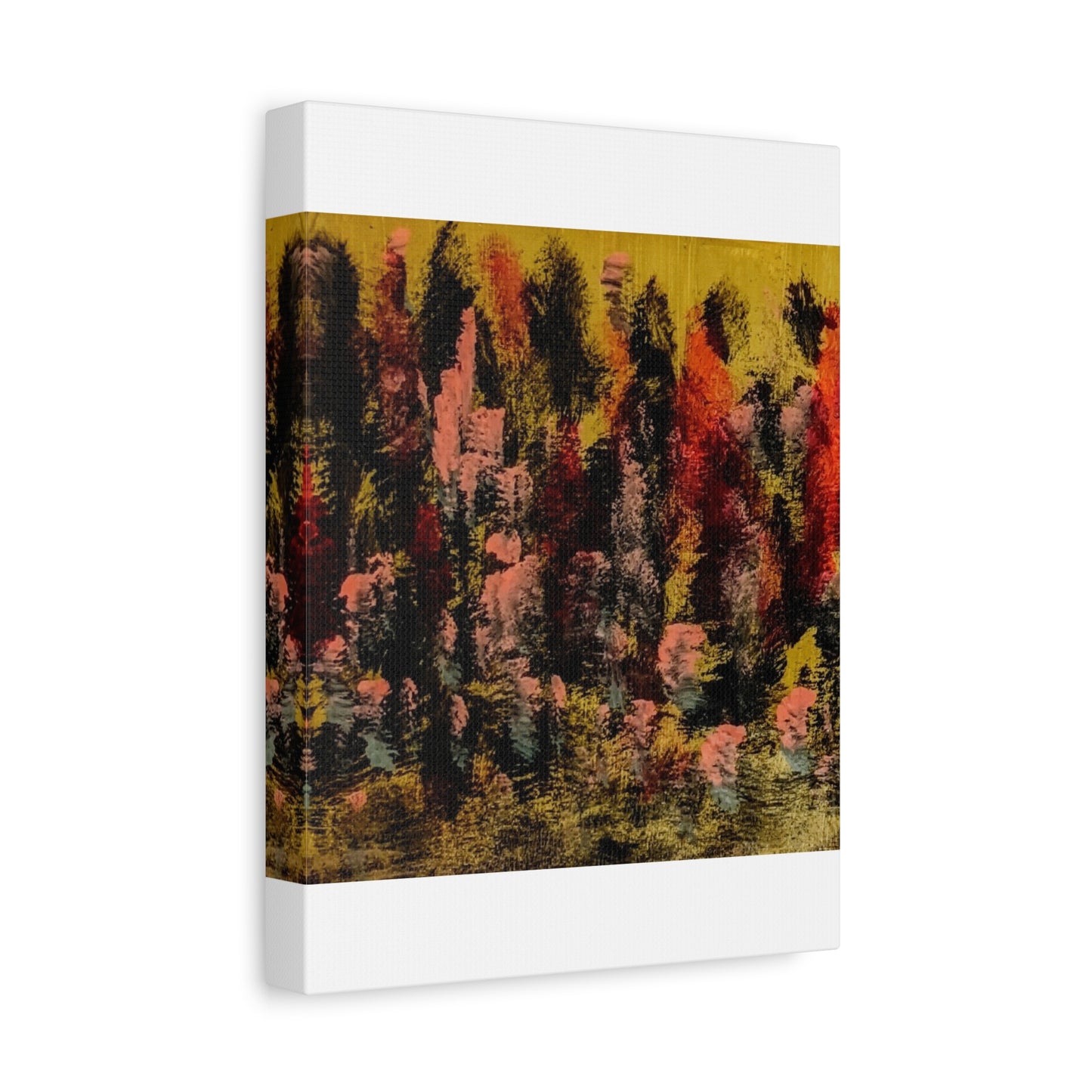 Autumn Forest Abstract — Matte Stretched Canvas