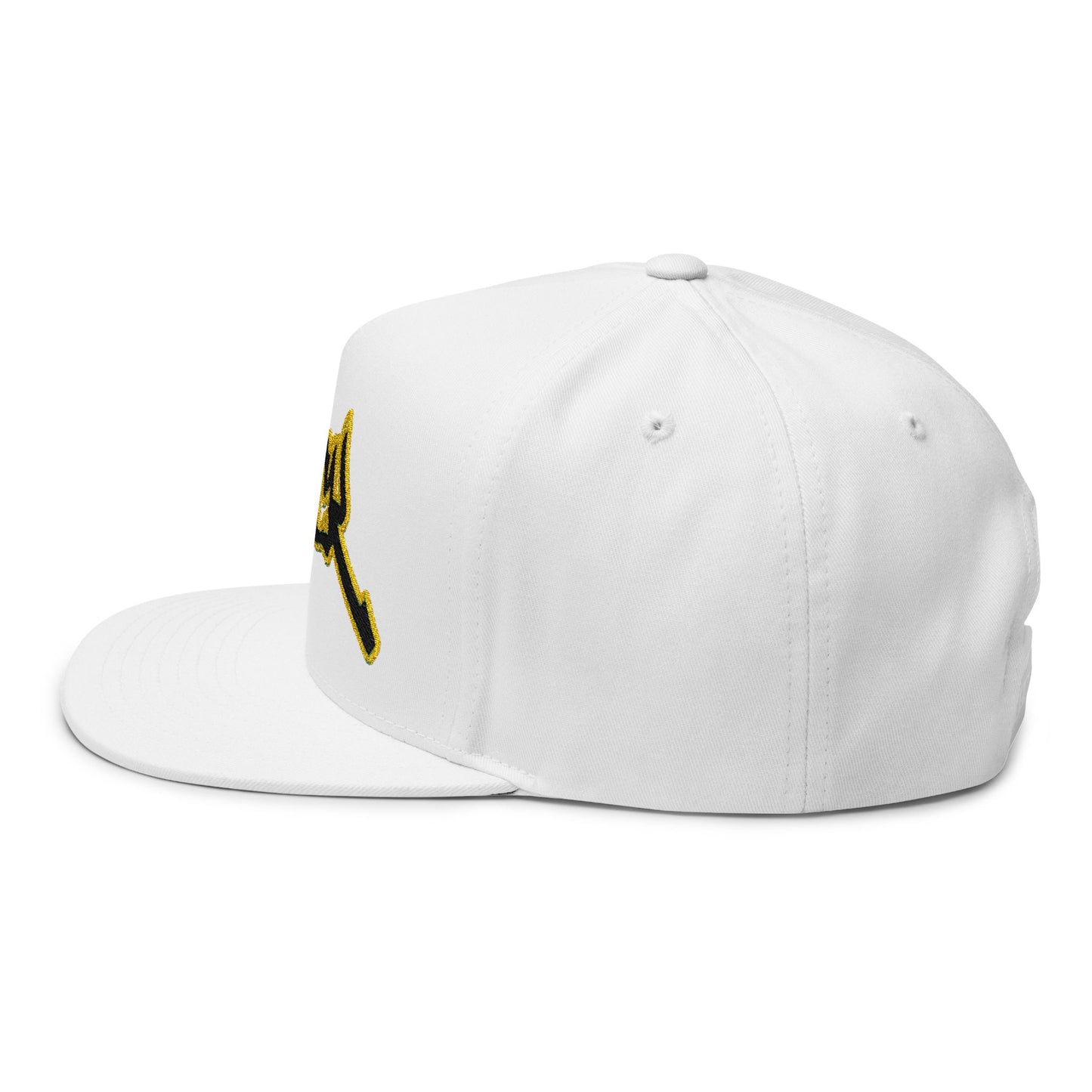 triple_siiick - Embroidered Snapback Hat — "siiick" Yellow Outline