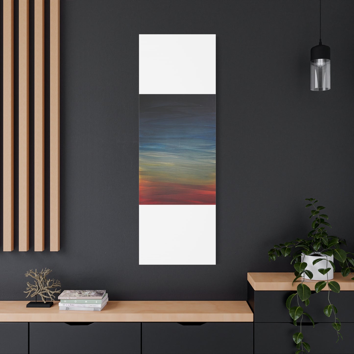 Abstract Coastal Sunset Canvas Print — Matte Stretched Wall Art