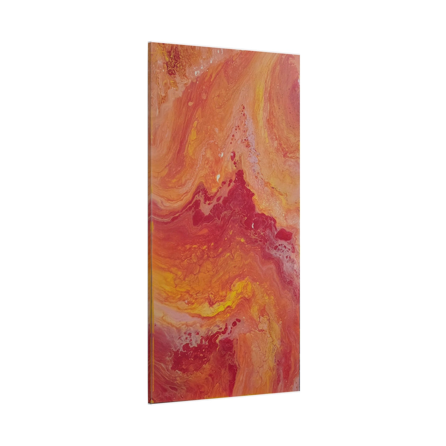 Abstract Pepto Popured - Sunset Swirl Matte Canvas Art - Stretched 1.25"