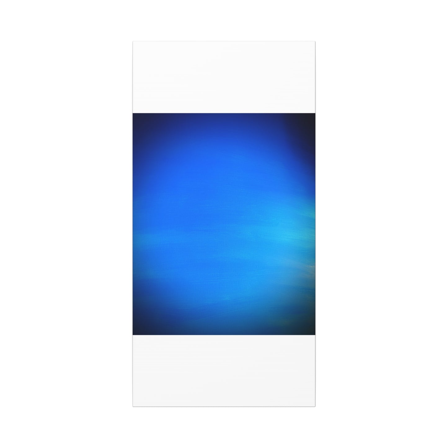 Blue Burst - Gradient Matte Canvas Print — Abstract Ocean Wall Art, Stretched 1.25"