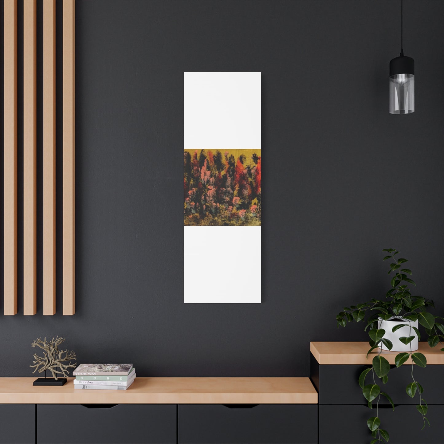Autumn Forest Abstract — Matte Stretched Canvas
