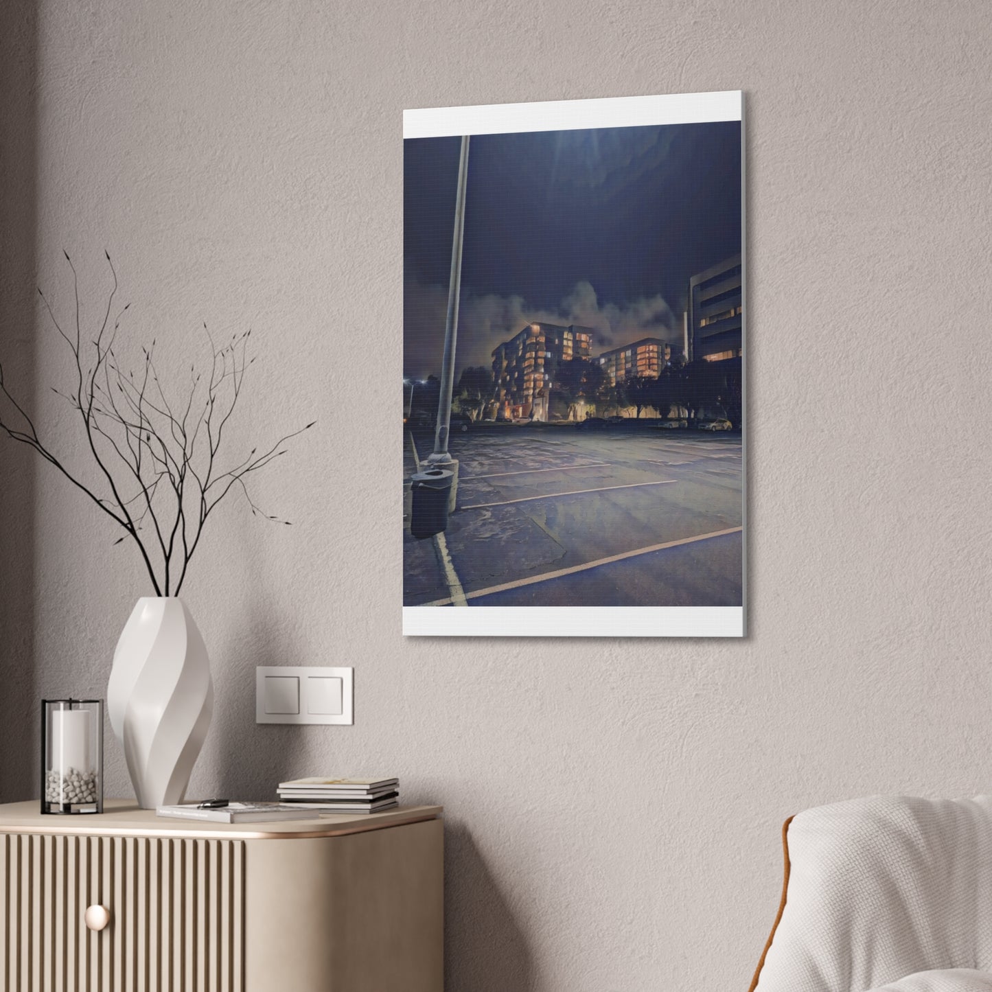 Canvas Art Print - Urban Nightscape Wall Décor